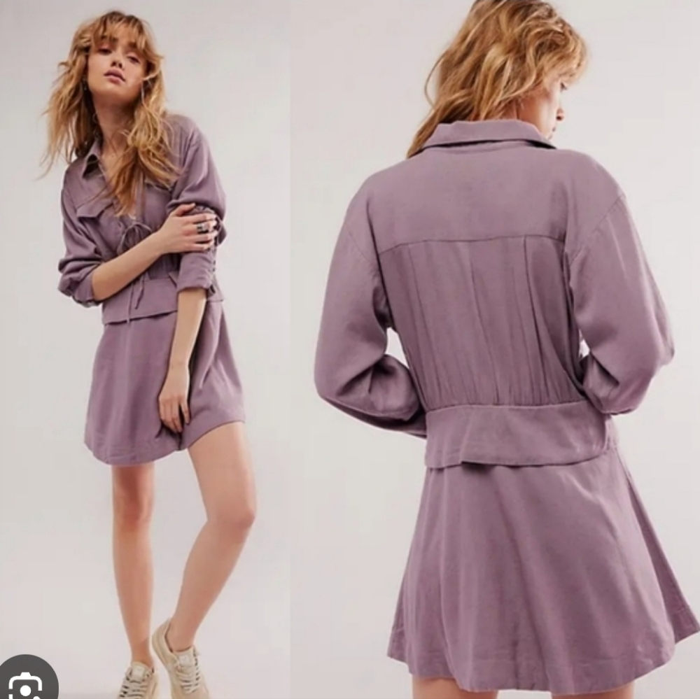 Free People Lavender Mini Dress Brand New